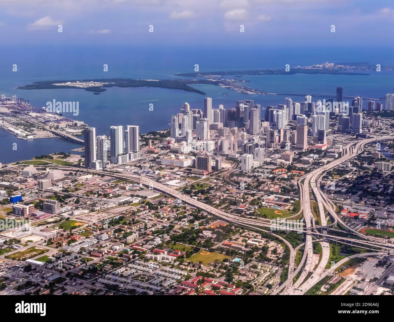 Downtown birds eye view hires stock photography and images Alamy
