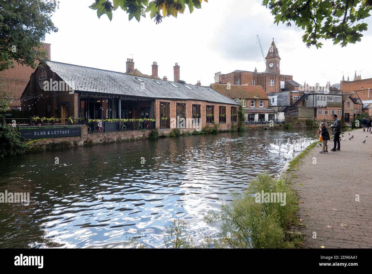 Slug and Lettuce pub and restaurant, Newbury, Berkshire Stock Photo Alamy