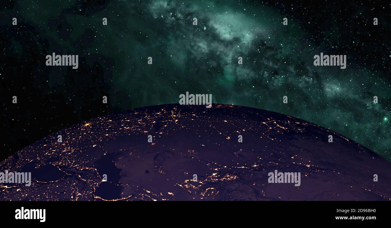Earth from space night hi-res stock photography and images - Alamy