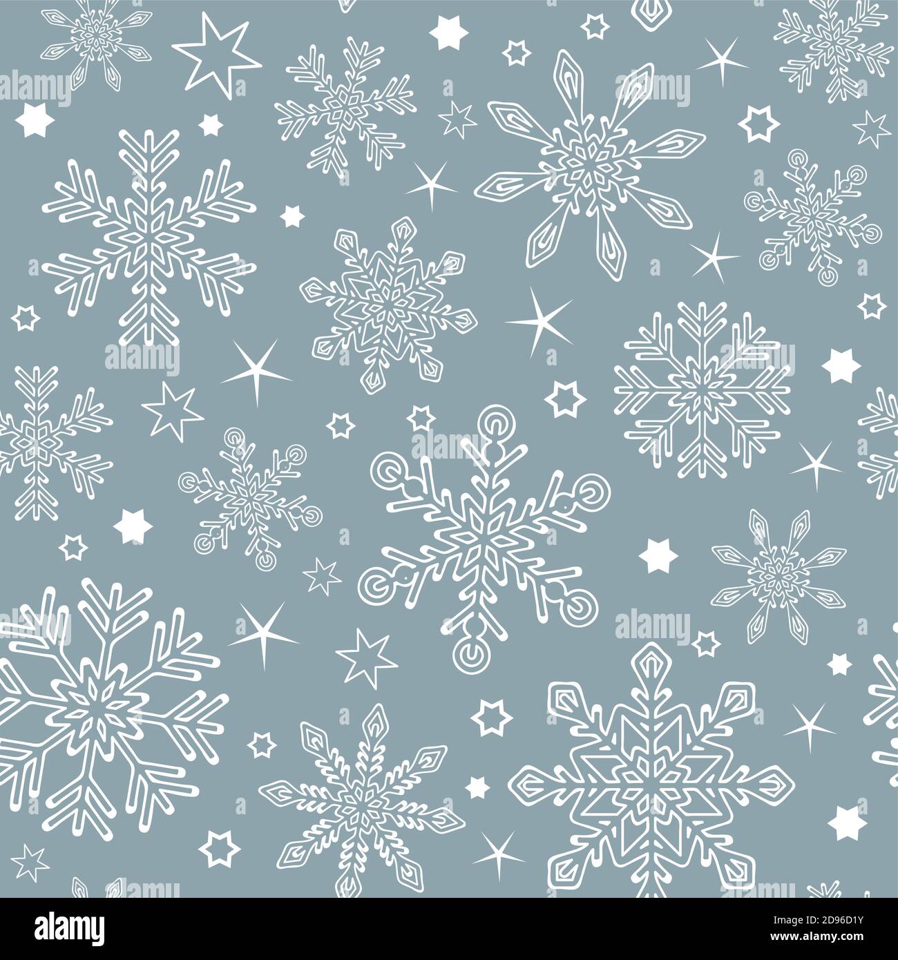 Snowflake seamless pattern texture Stock Vector Images - Alamy