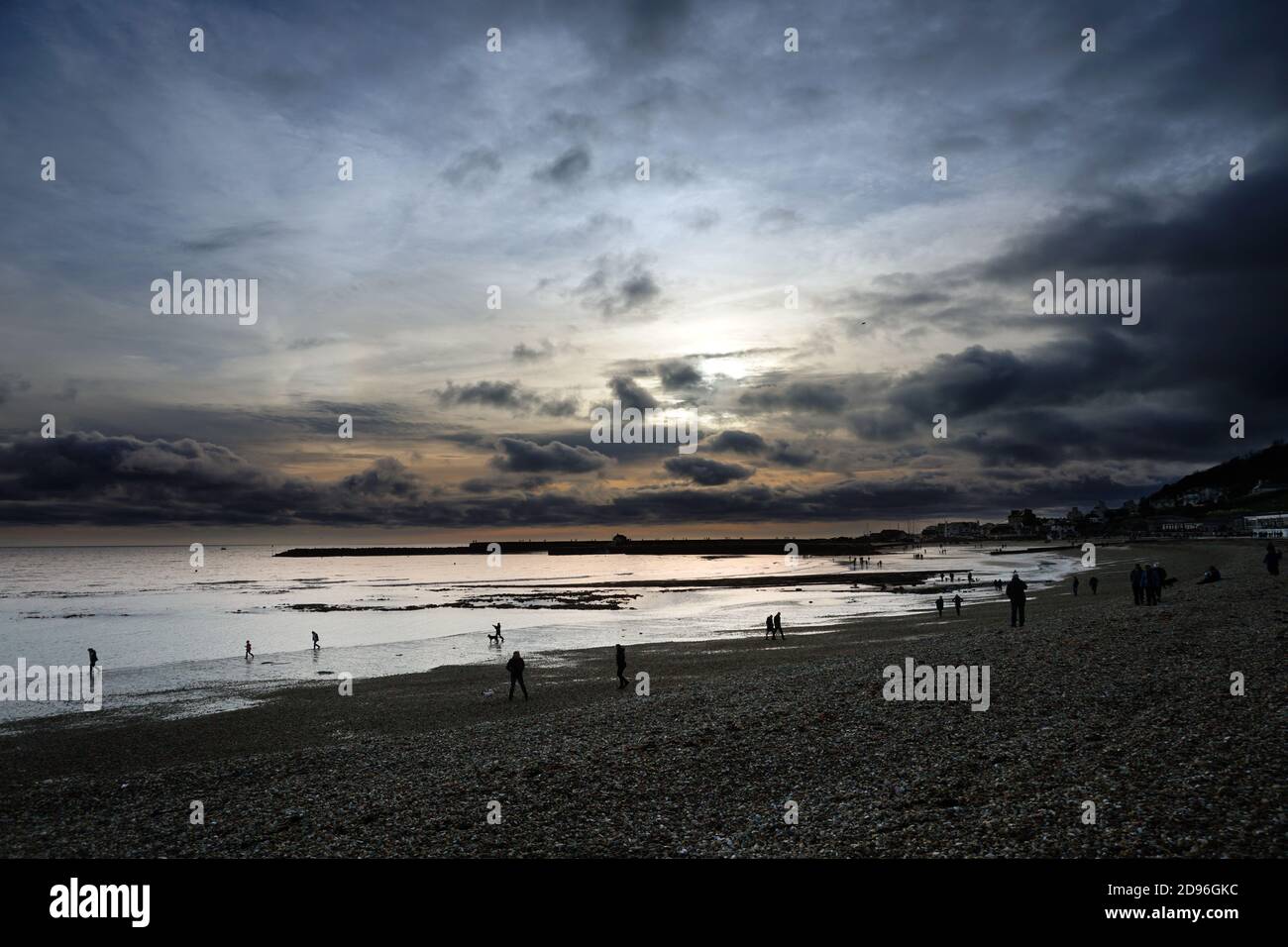 Lyme Regis beach Stock Photo
