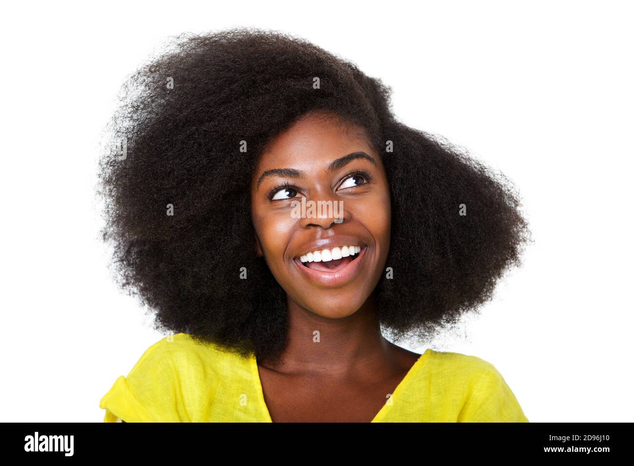 Black woman thinking hi-res stock photography and images - Alamy