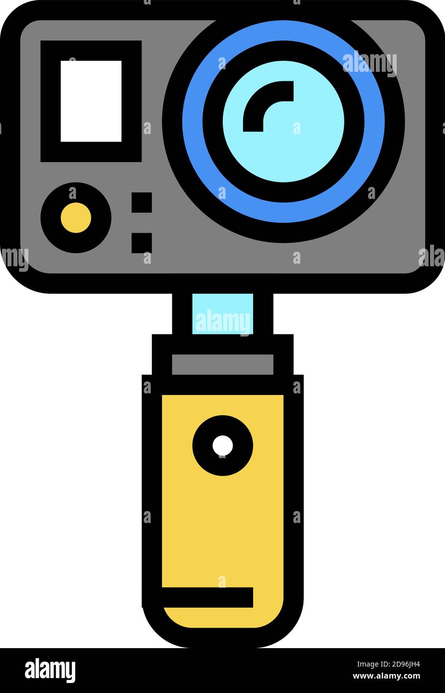underwater video camera color icon vector illustration Stock Vector ...