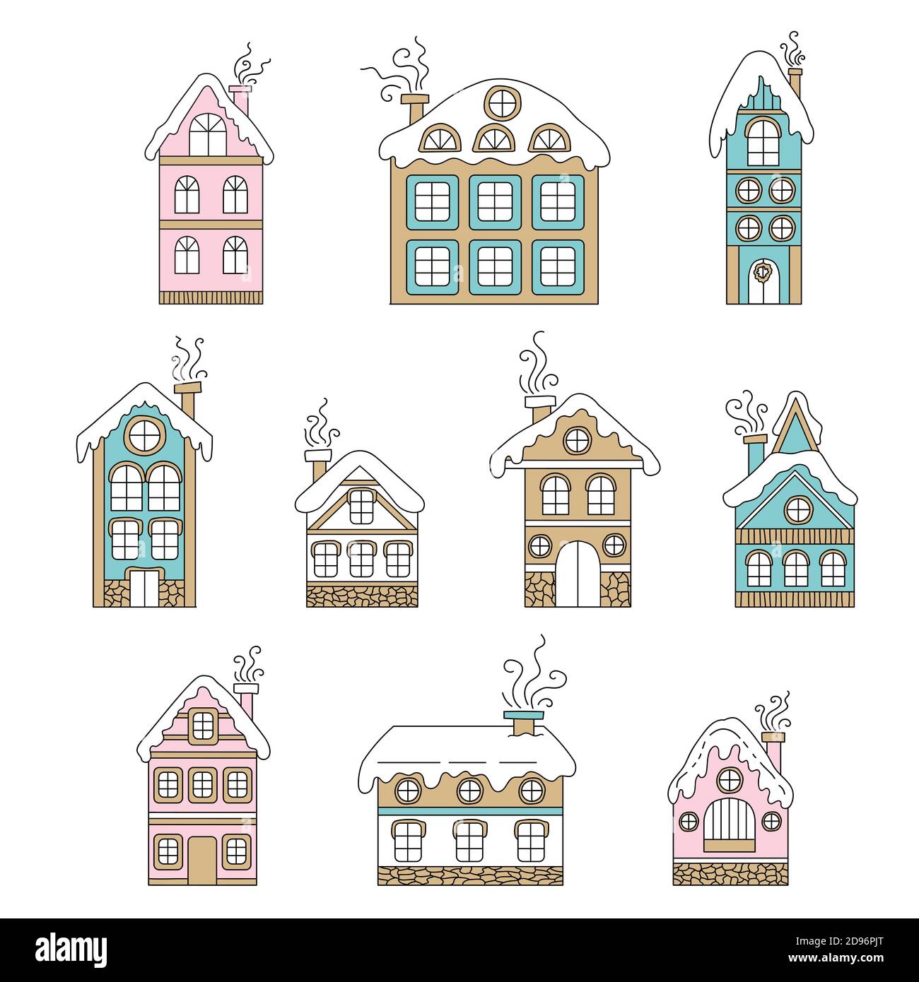 Cute Christmas Houses 