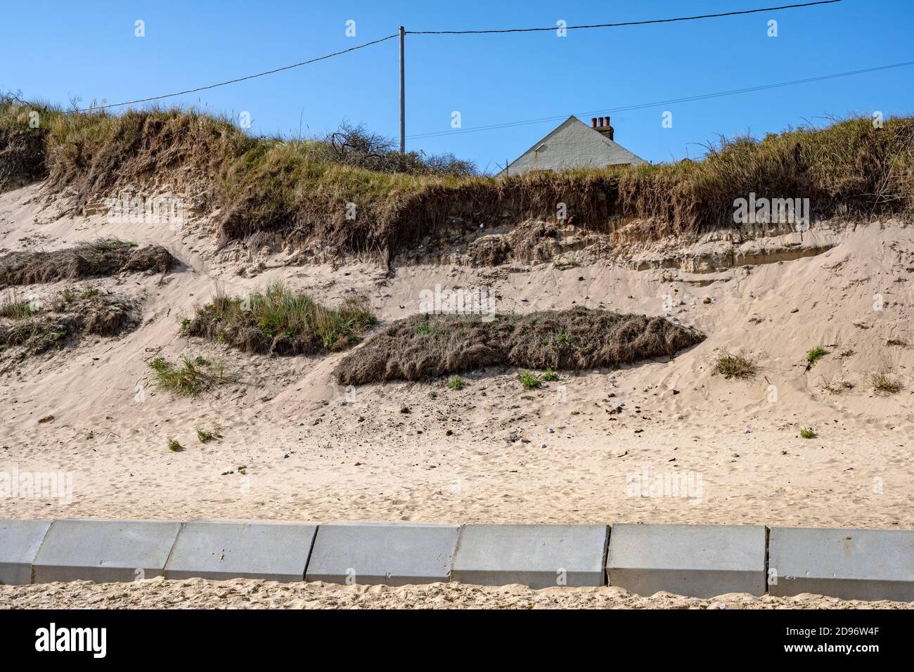effects of coastal erosion Hemsby Norfolk UK Stock Photo - Alamy