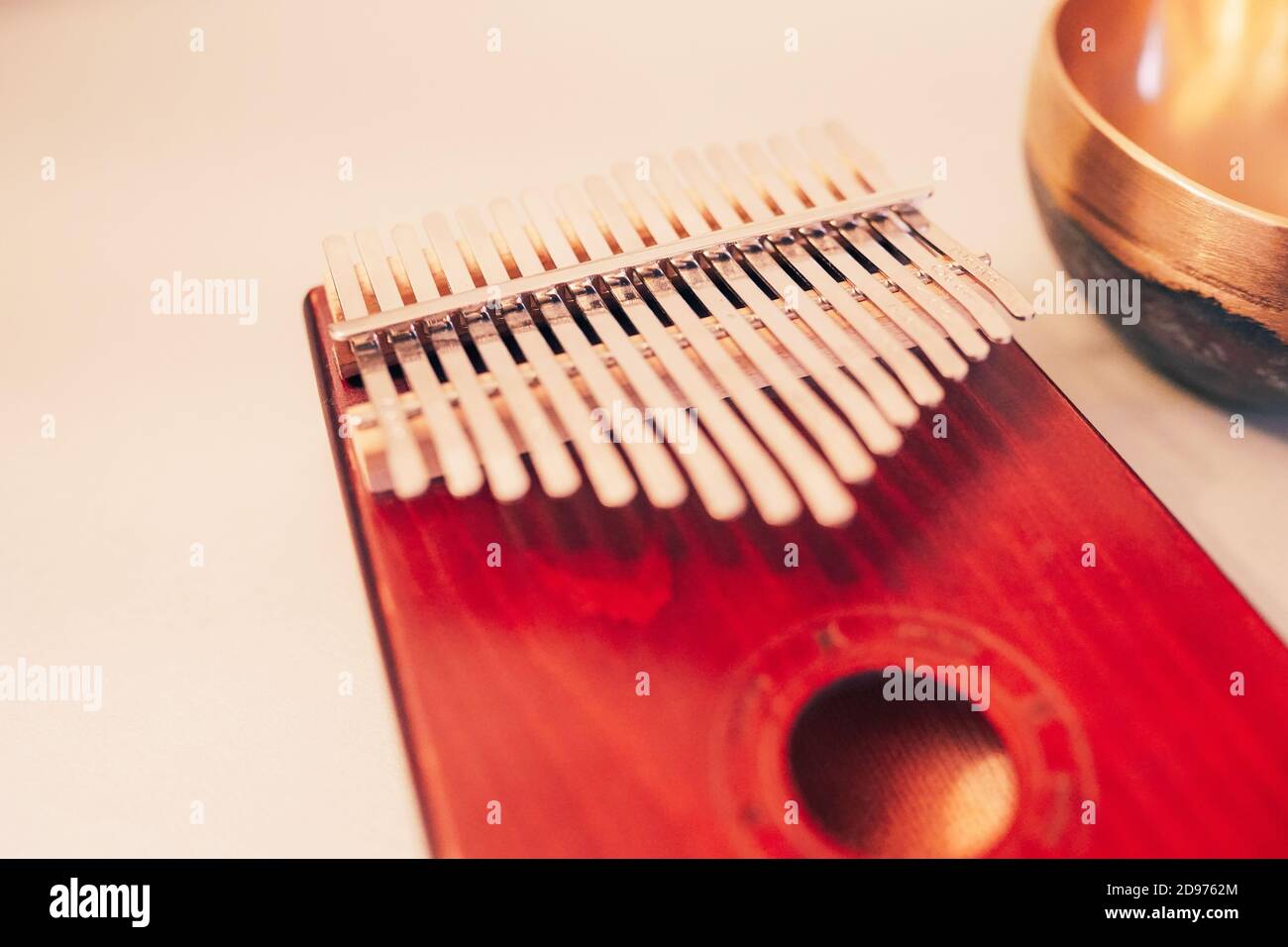 Folk music instrument kalimba Stock Photo Alamy