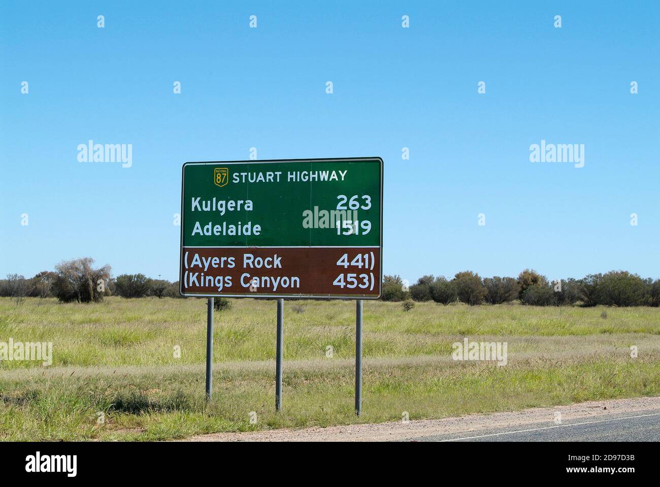 Street sign in Alice Springs, Australia Stock Photo