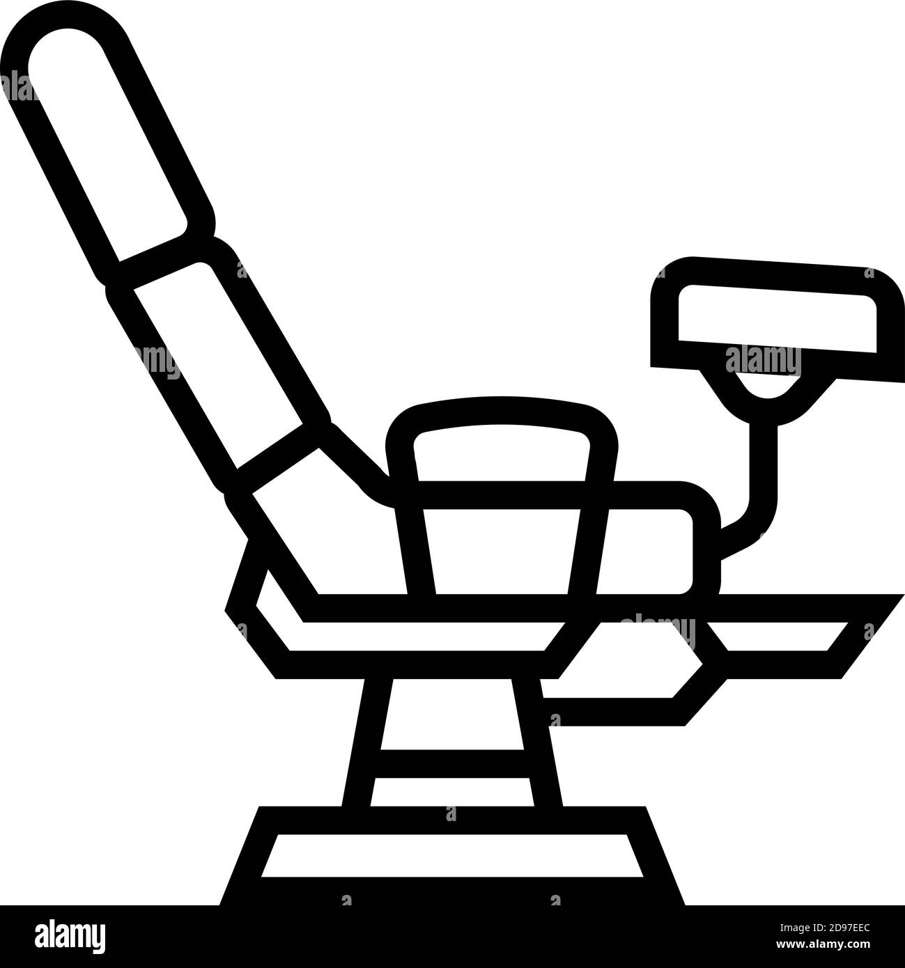gyn chair drawing gynecology chair line icon vector illustration sign Stock Vector Image &  Art - Alamy