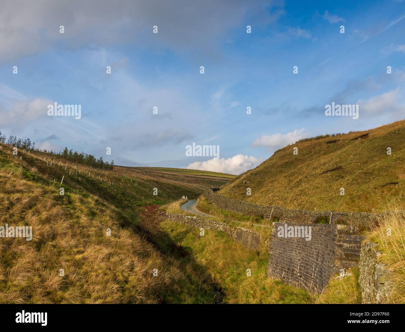 Langber Lane to Settle in West Yorkshire Stock Photo