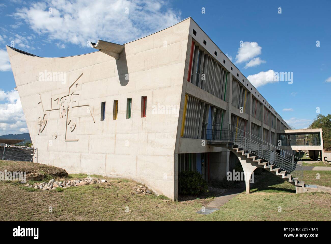 Maison de la Culture, Site Le Corbusier, Firminy, Saint-Etienne,  departement de la Loire, region Auvergne-Rhone-Alpes, France, Europe/Maison  de la Stock Photo - Alamy