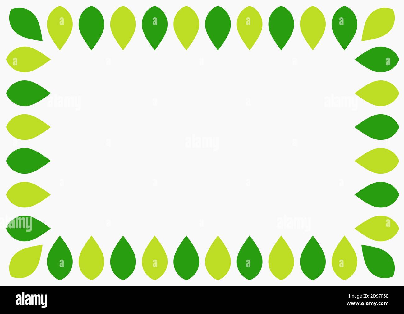 Green leaves frame. Vector illustration Stock Vector Image & Art - Alamy