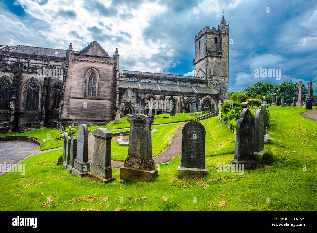 Church of the Holy Rude, Cemetery, Stirling town, Scotland, United Kingdom, Europe. Stock Photo