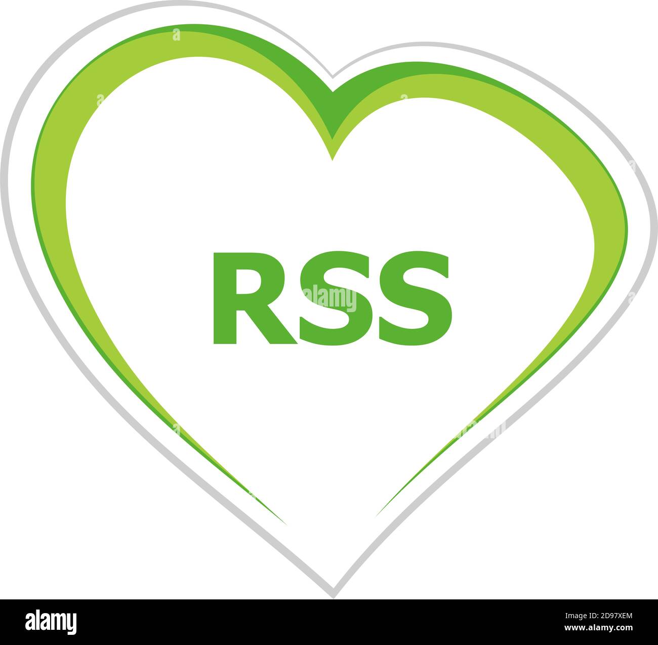 Text Rss. web design concept Stock Photo