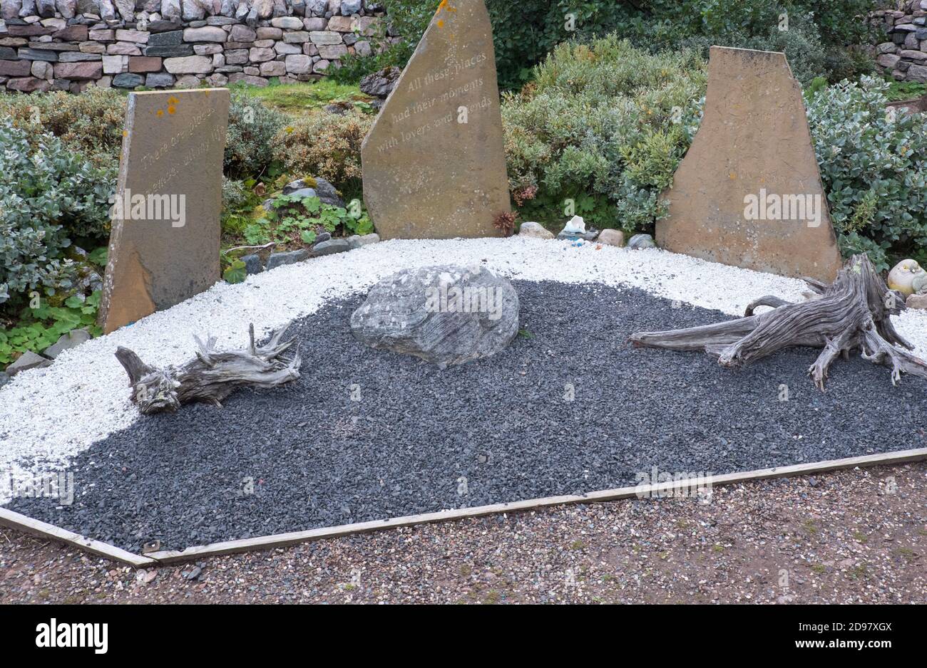 John Lennon memorial Durness Village Scotland Stock Photo Alamy
