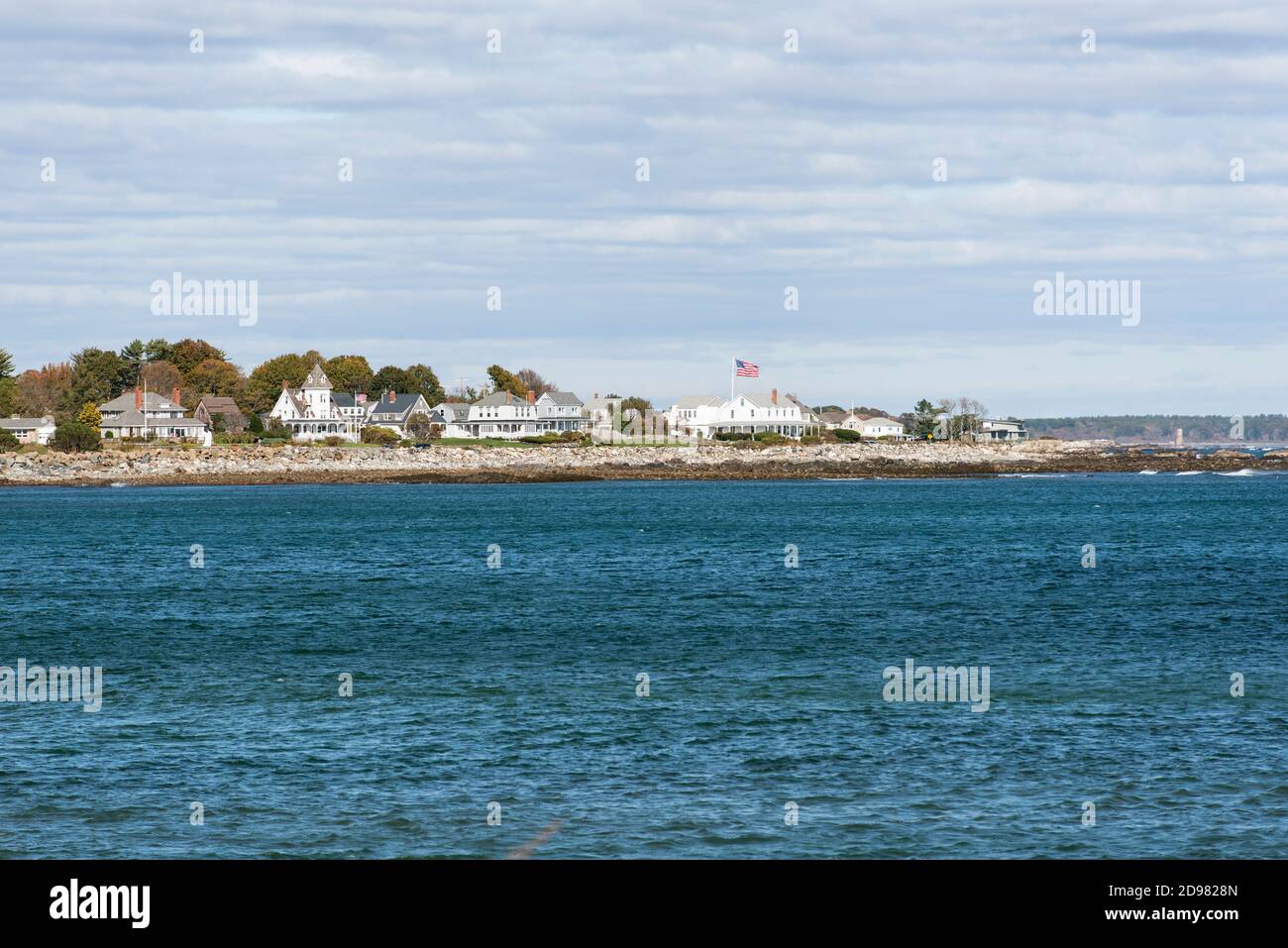 Building Rye Coast Historic residence buildings at coast at Rye Harbor State Park in Rye ...