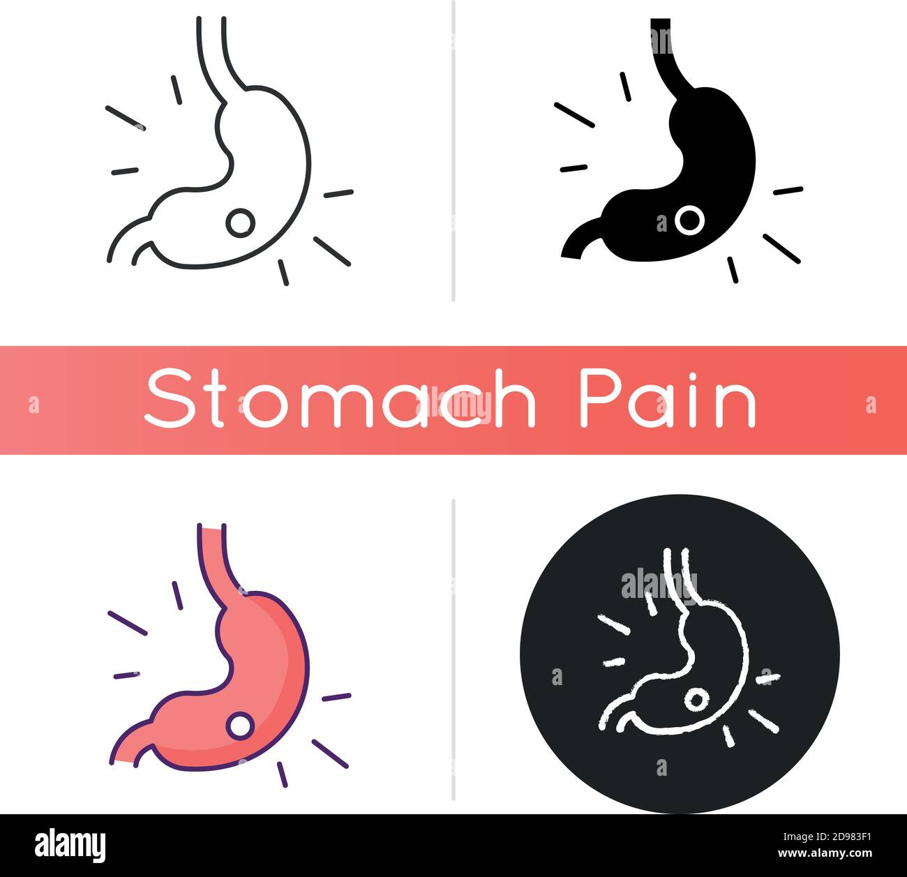 Gastritis icon Stock Vector