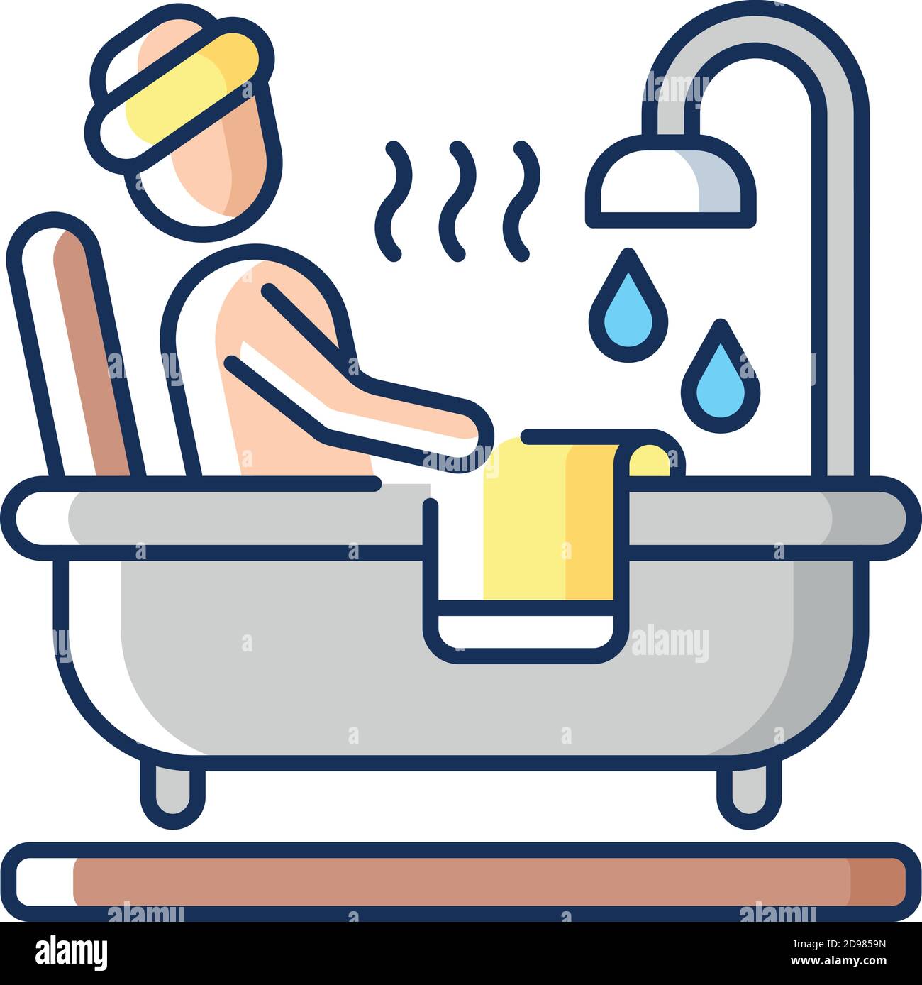 Hot tub RGB color icon Stock Vector Image & Art Alamy