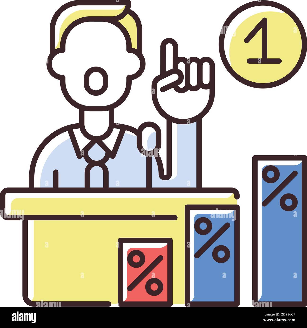Primaries RGB color icon Stock Vector
