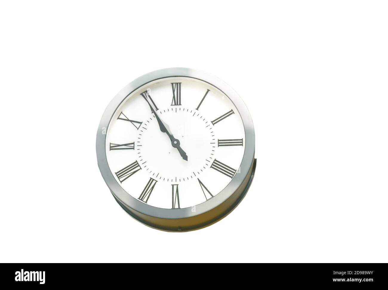 circle clock isolated on white background Stock Photo Alamy
