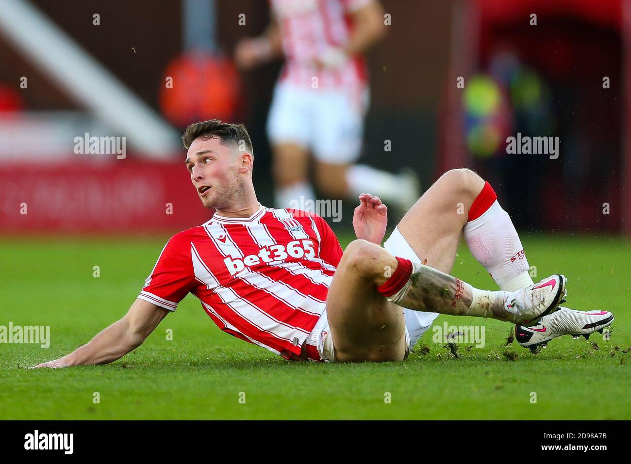 Stoke City S Jordan Thompson During The Sky Bet Championship Match At The Bet365 Stadium Stoke Stock Photo Alamy