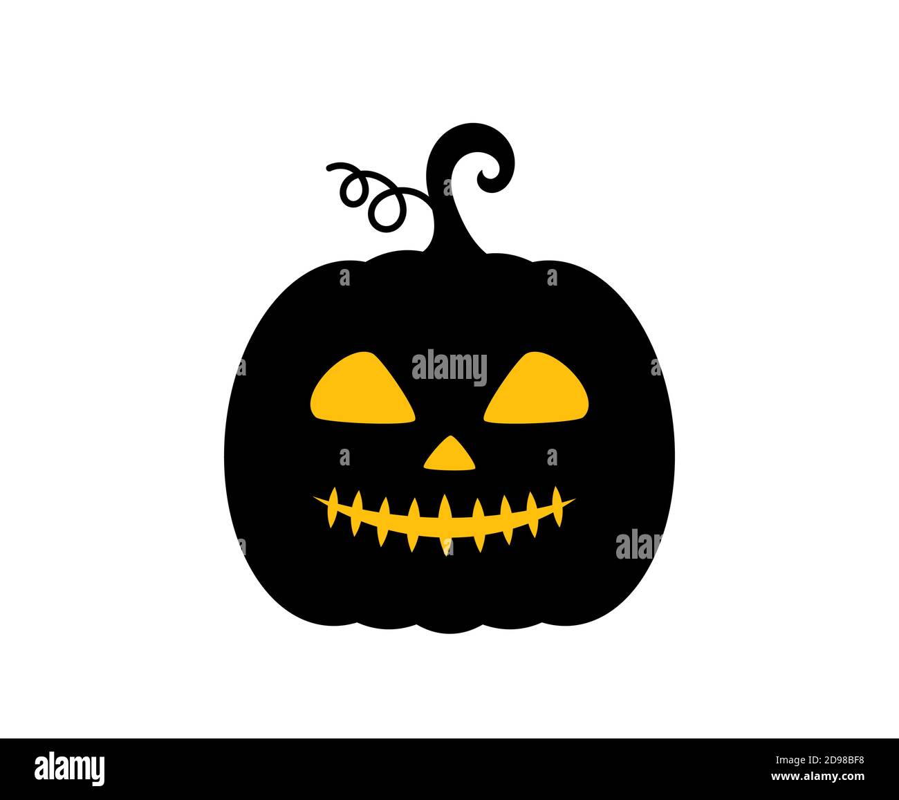Jack O Lanter pumpkin Halloween icon. Vector illustration Stock Vector ...