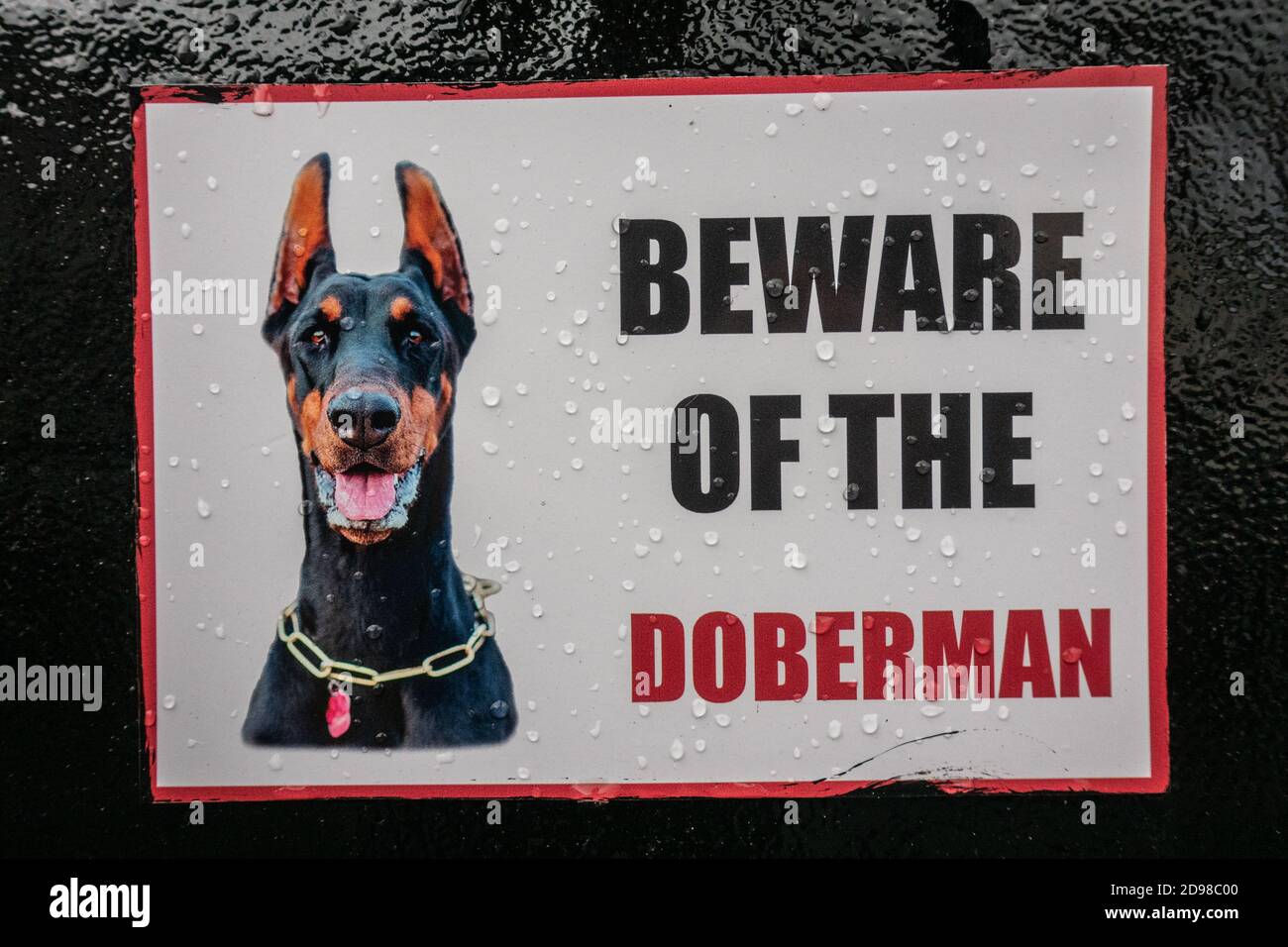 Beware of hotsell doberman sign