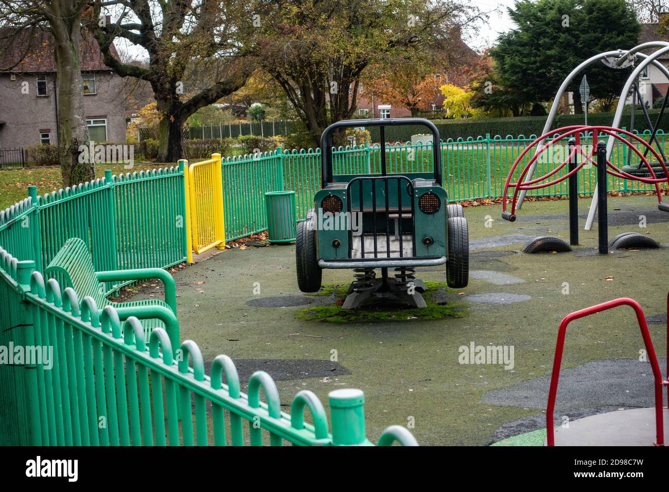 Childs playground toy Jeep Style car Stock Photo Alamy