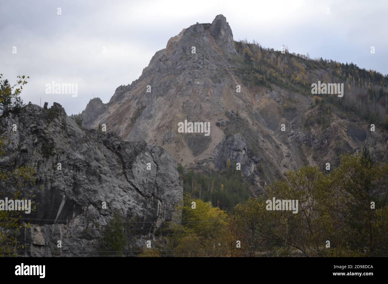 Mountain Peak in Piatra Neamt Stock Photo
