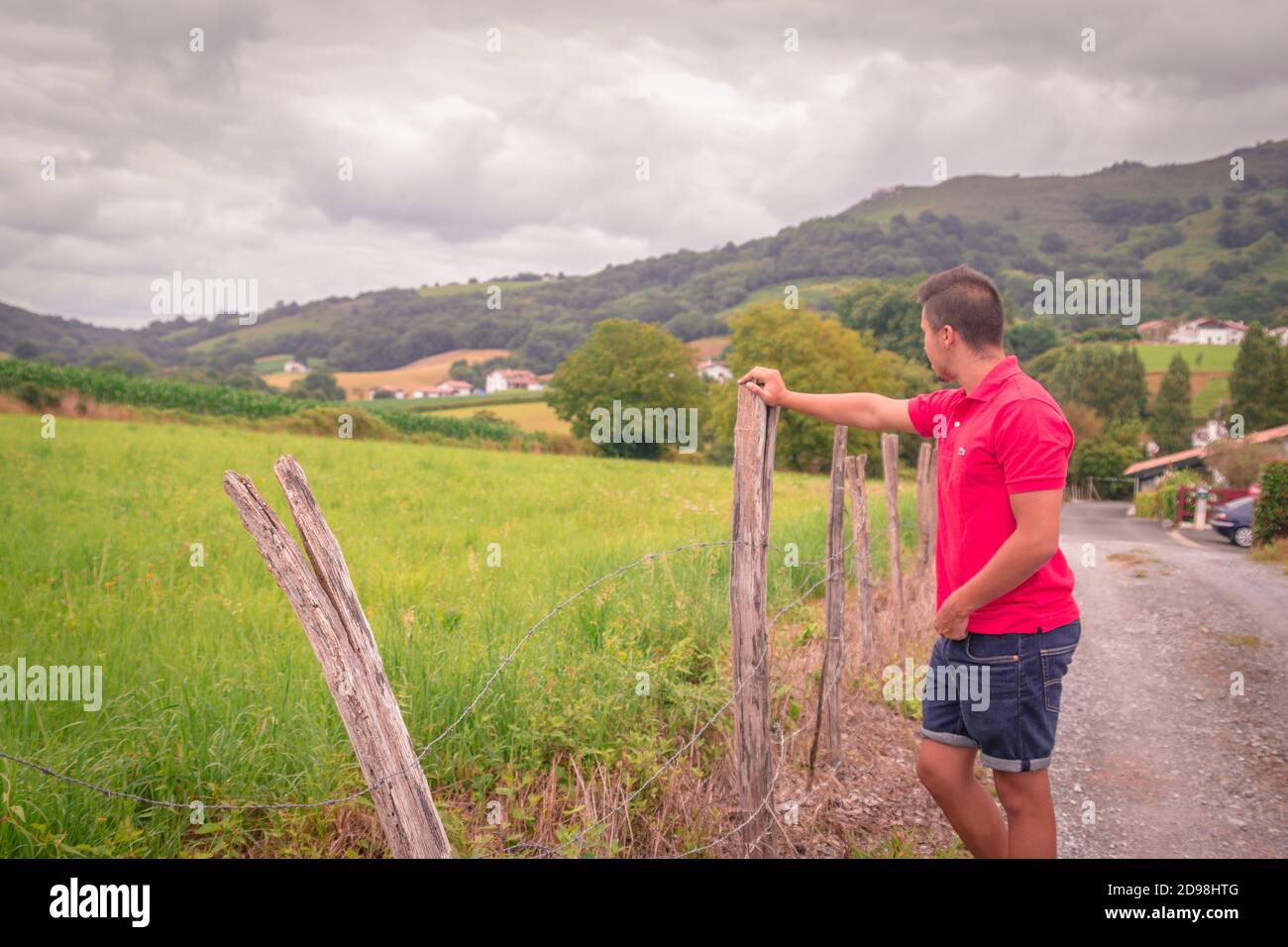 Male model posing outdoor hi-res stock photography and images - Alamy
