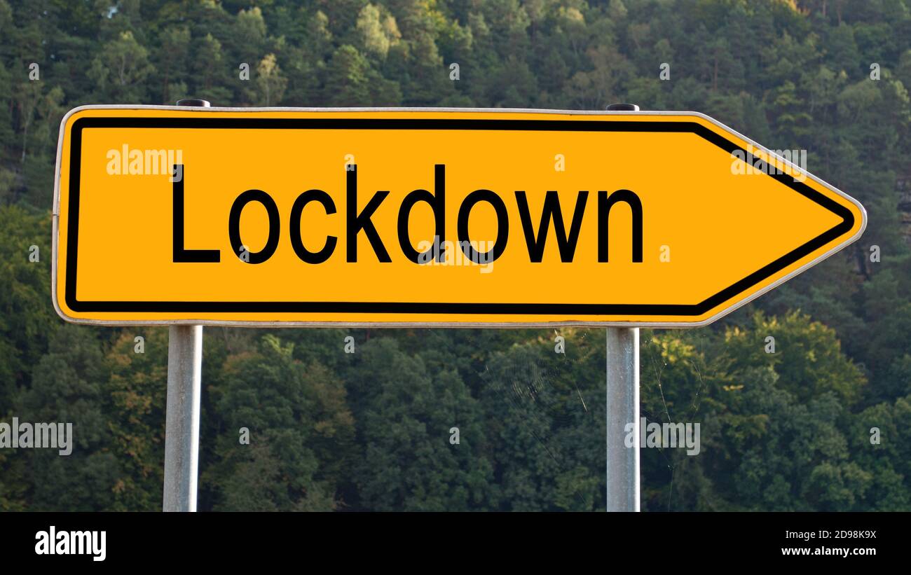 Covid 19 lockdown sign hi-res stock photography and images - Alamy