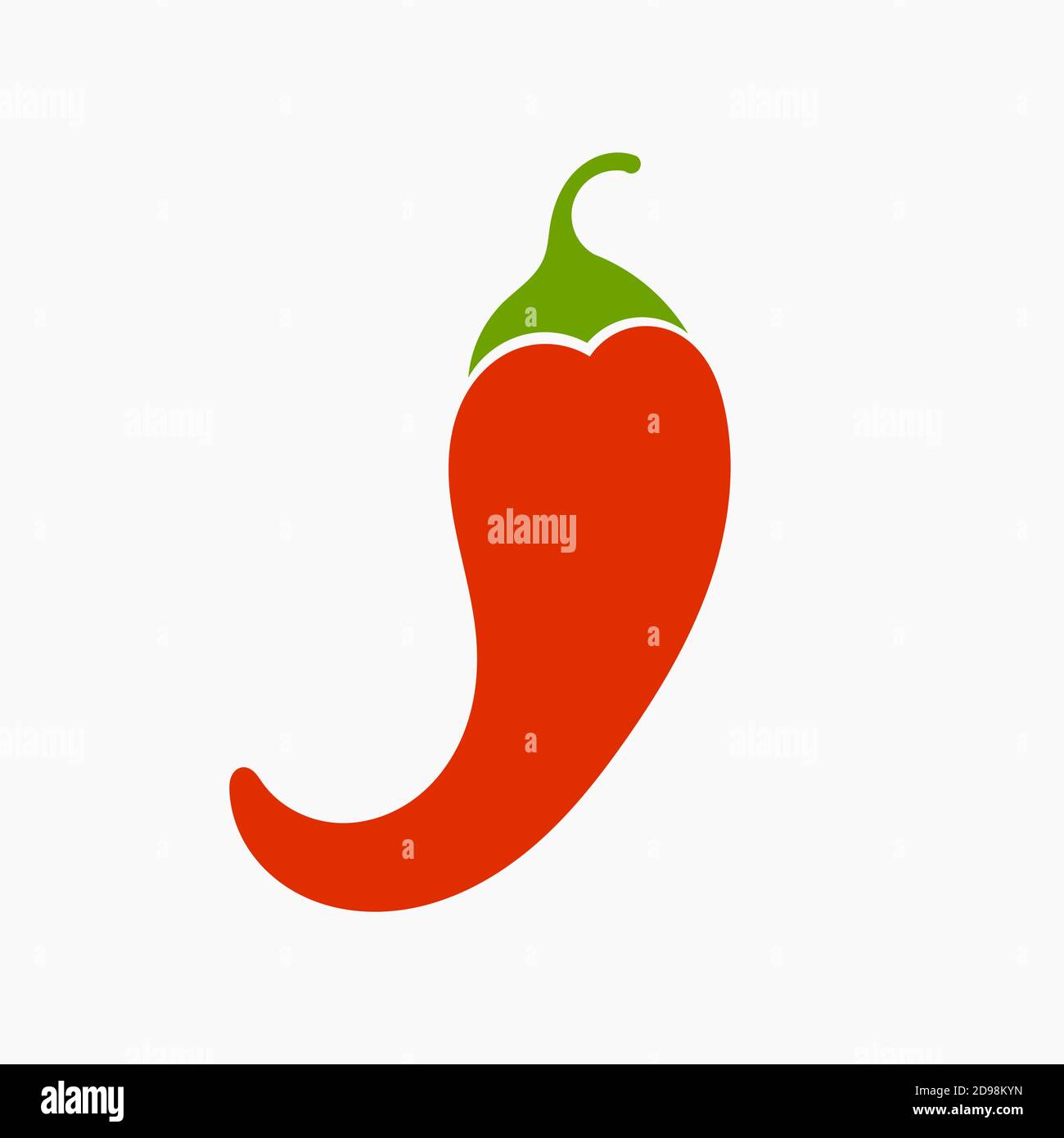 Red chilli pepper. Vector illustration Stock Vector Image & Art - Alamy