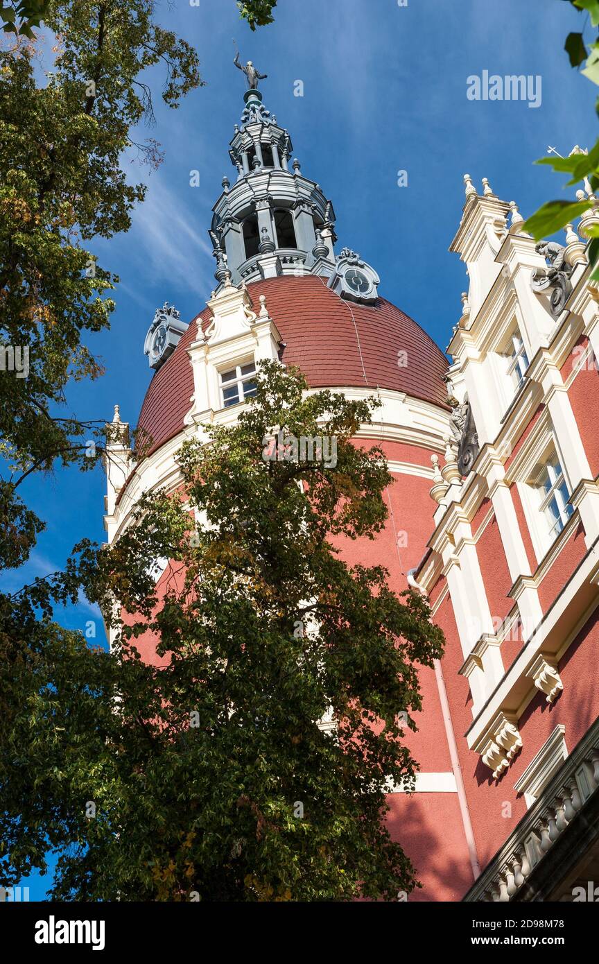 Muskau palace, Muskau Park, Upper Lusatia, Germany Stock Photo