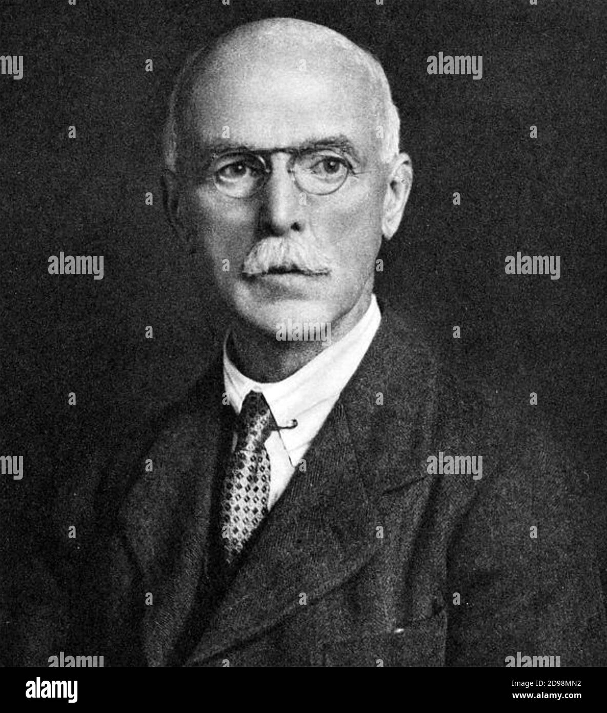 ARTHUR HARDEN (1865-19450) British biochemist in 1929 the year he shared the Nobel Prize in Chemistry. Stock Photo