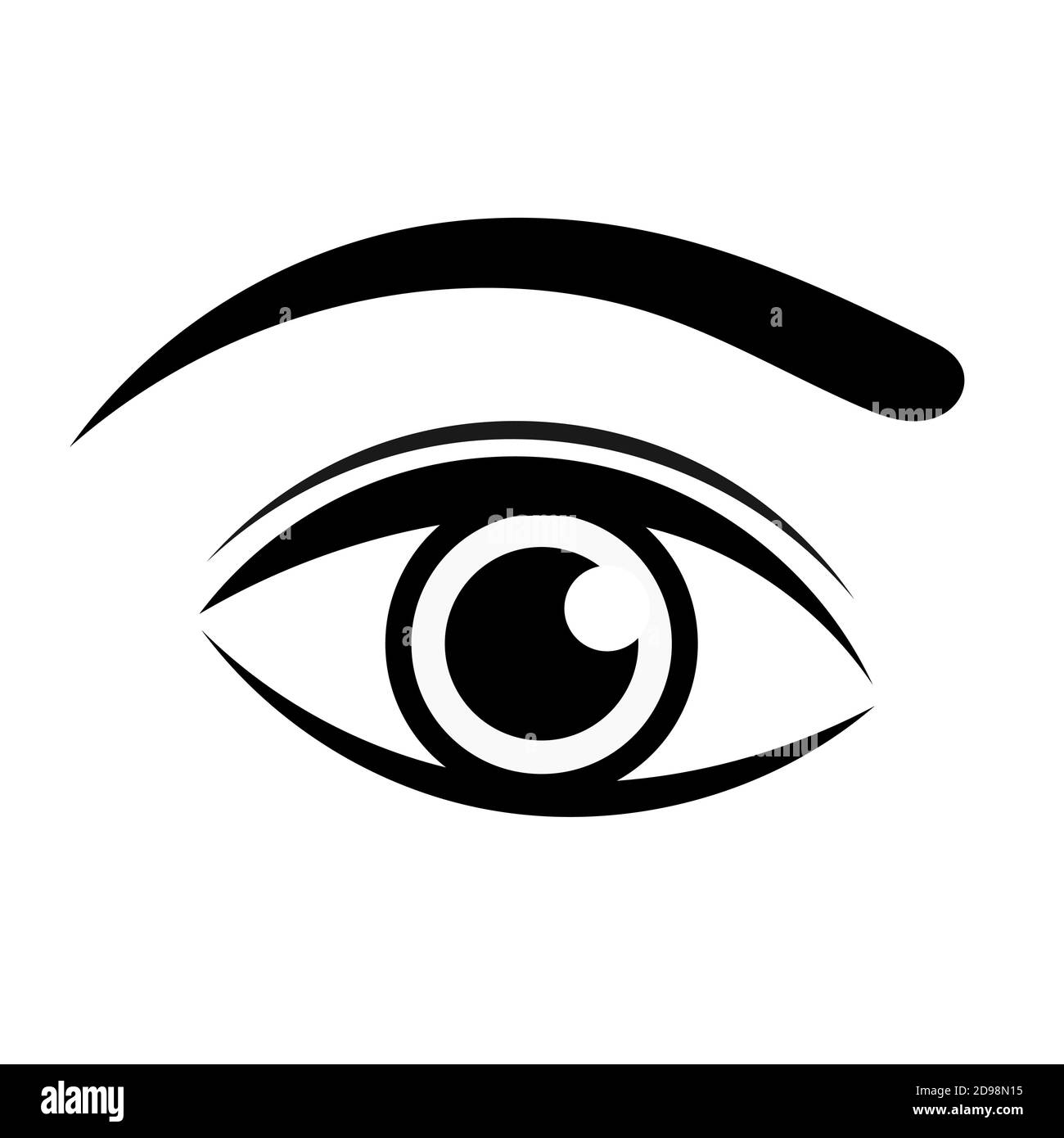Black eye icon. Vector illustration Stock Vector Image & Art Alamy