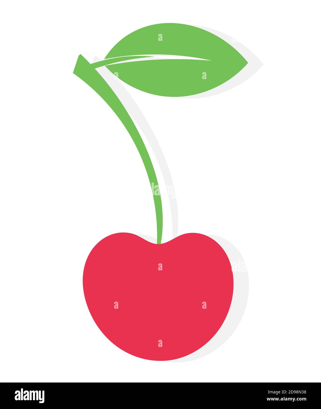 Cherry icon. Vector illustration Stock Vector Image & Art - Alamy