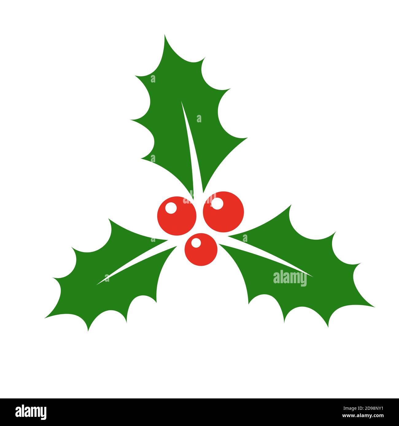 Holly berry icon. Christmas symbol vector illustration Stock Vector ...