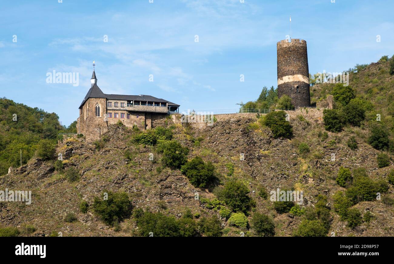 Seen Bischofstein Castle from the small town castles. Rhineland-Palatinate, Germany, Europe Stock Photo
