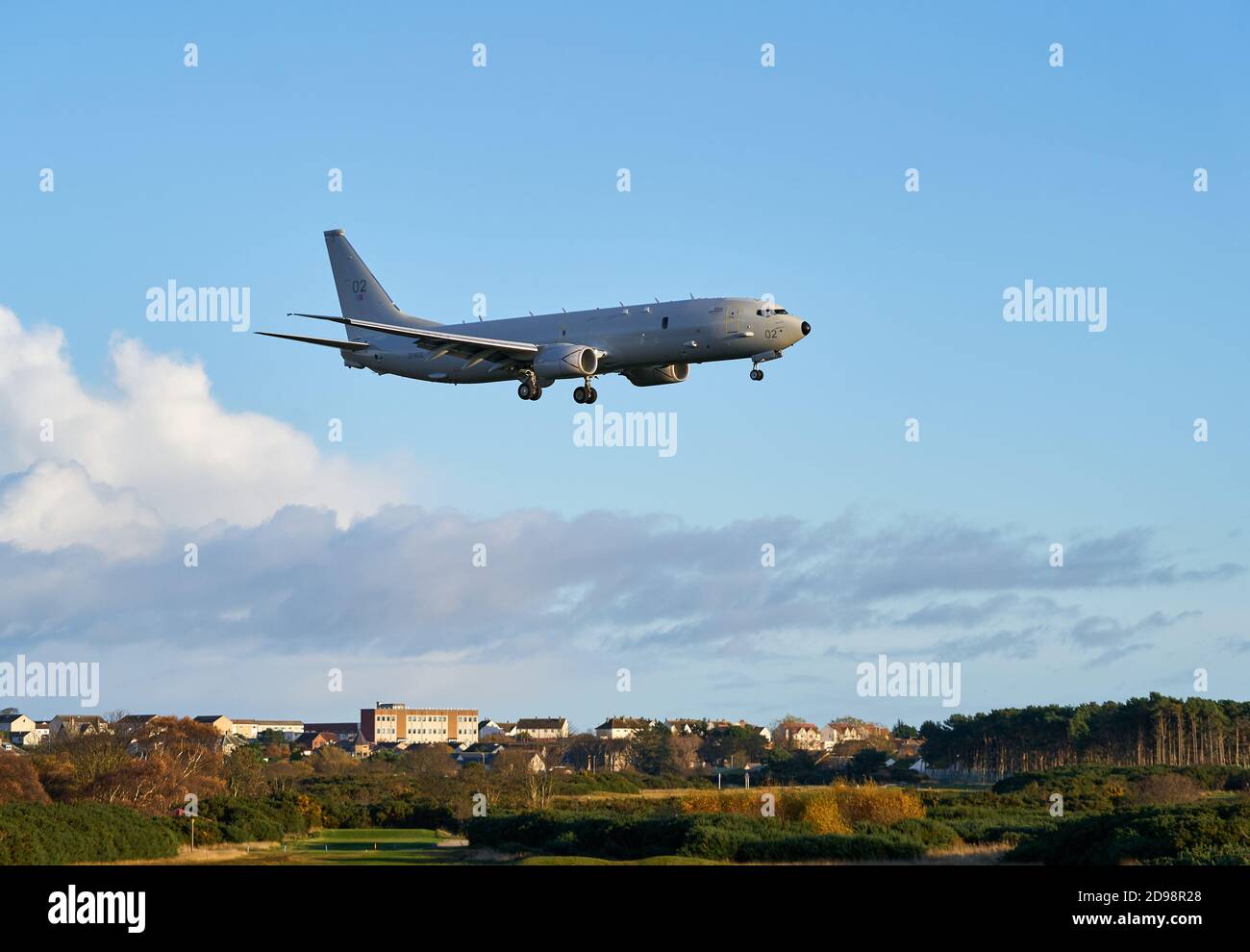 RAF Lossiemouth, Moray, UK. 3rd Nov, 2020. UK. RAF Poseidon ZP802, City ...