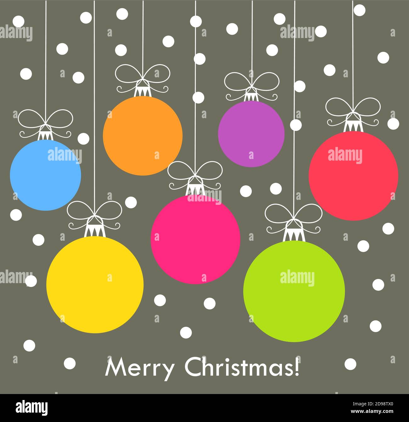 Christmas colorful balls background. Vector illustration Stock Vector ...