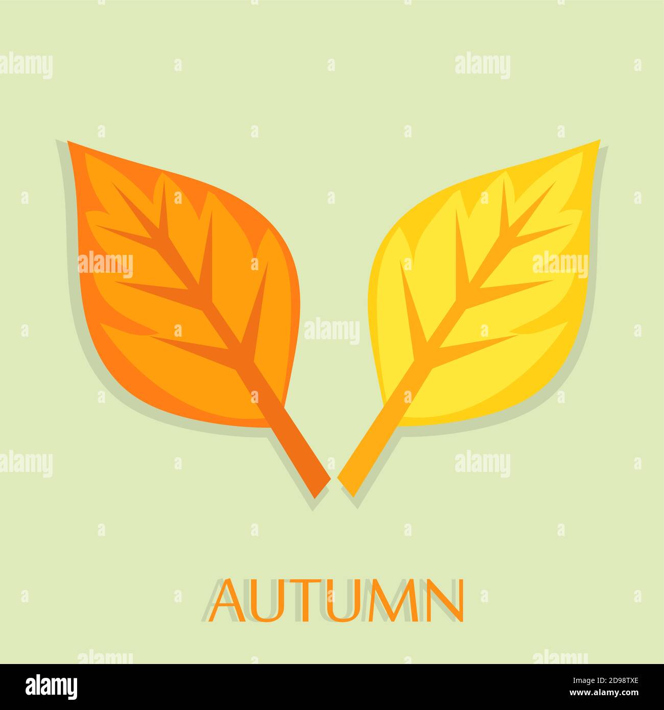 Autumn leaves. Vector illustration Stock Vector Image & Art - Alamy