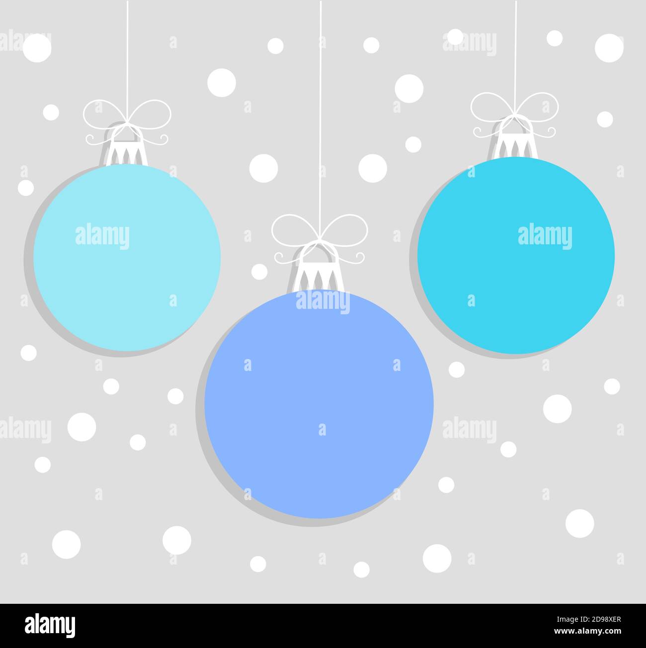 Christmas blue balls. Vector illustration Stock Vector Image & Art - Alamy
