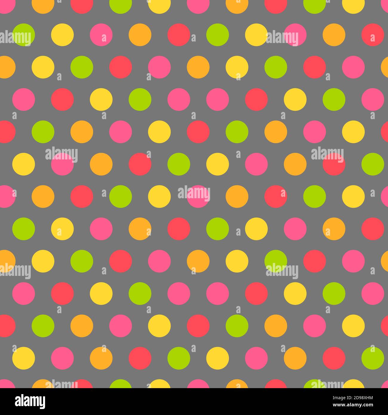 Colorful polka dot seamless pattern. Vector illustration Stock Vector ...