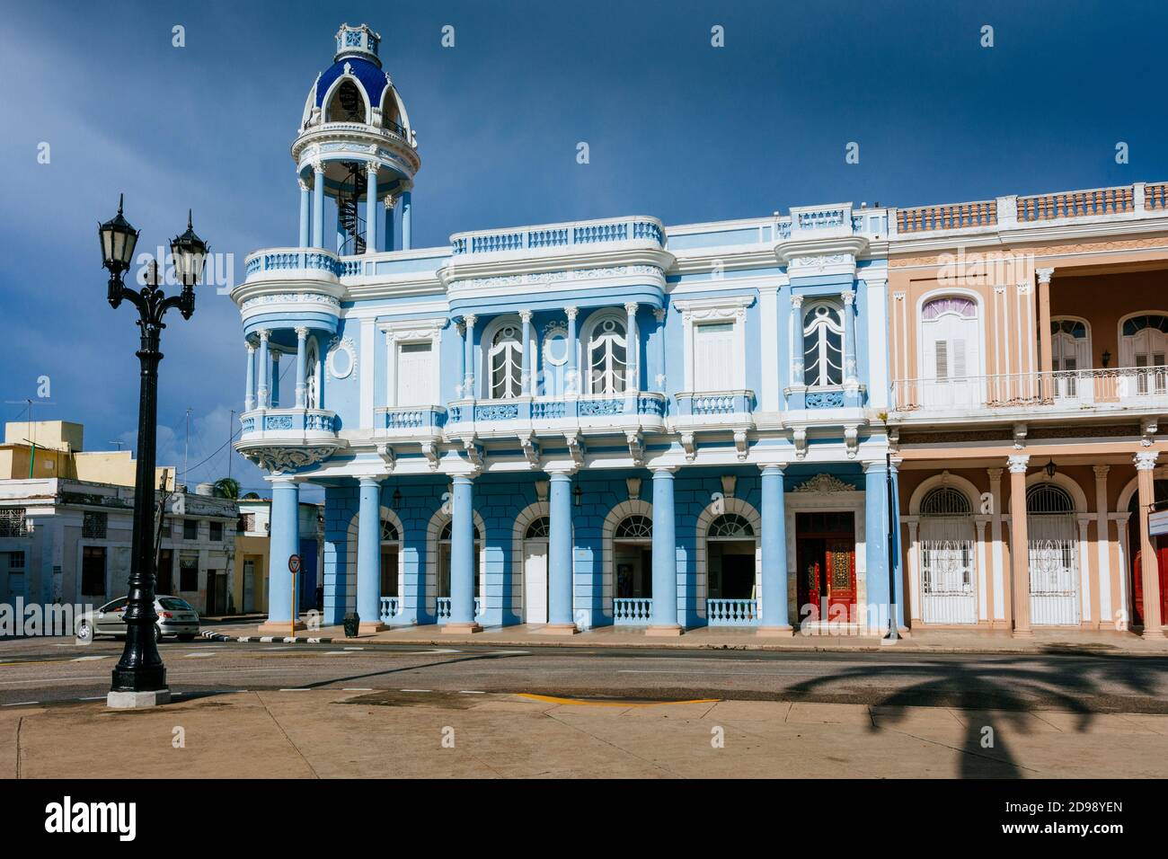 The Ferrer palace, famous neoclassical building, now Casa de la Cultura Benjamin Duarte - Provincial House of Culture. Cienfuegos, Cuba, Latin America Stock Photo