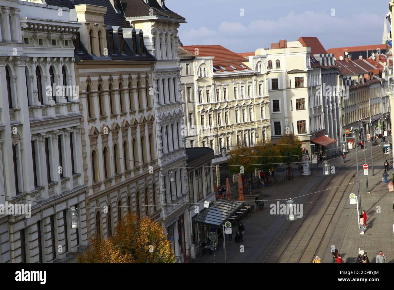 görlitz sachsen deutschland berliner strasse, luftbild Stock Photo