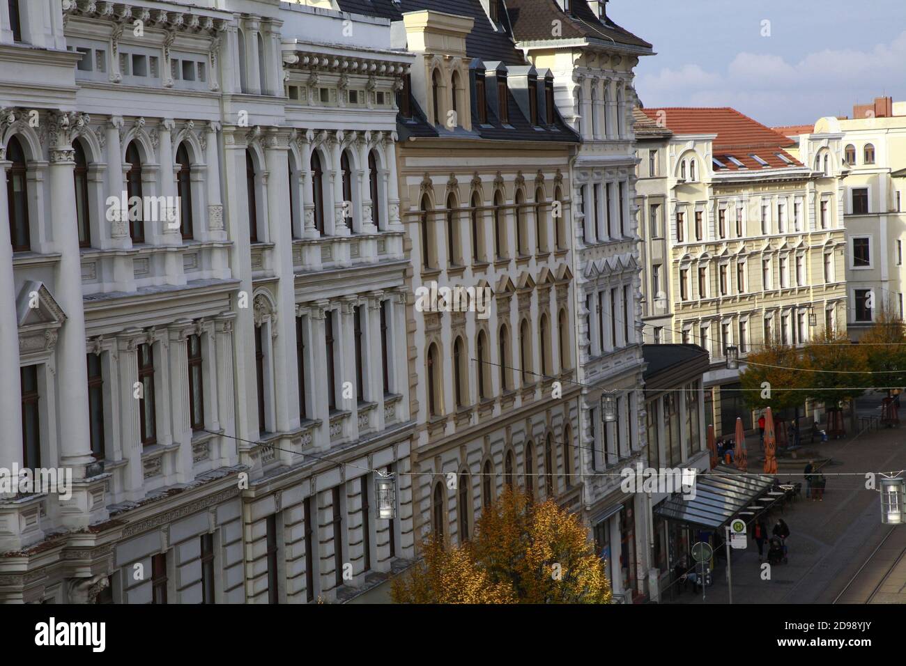 görlitz sachsen deutschland berliner strasse, luftbild Stock Photo