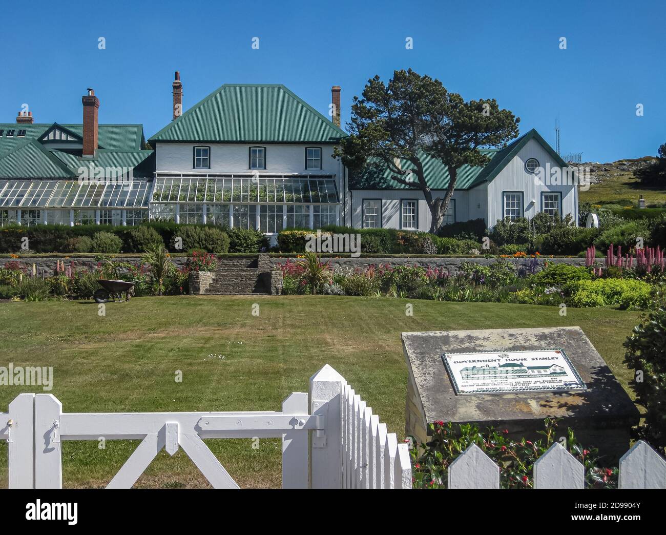 Government house stanley falkland islands hires stock photography and
