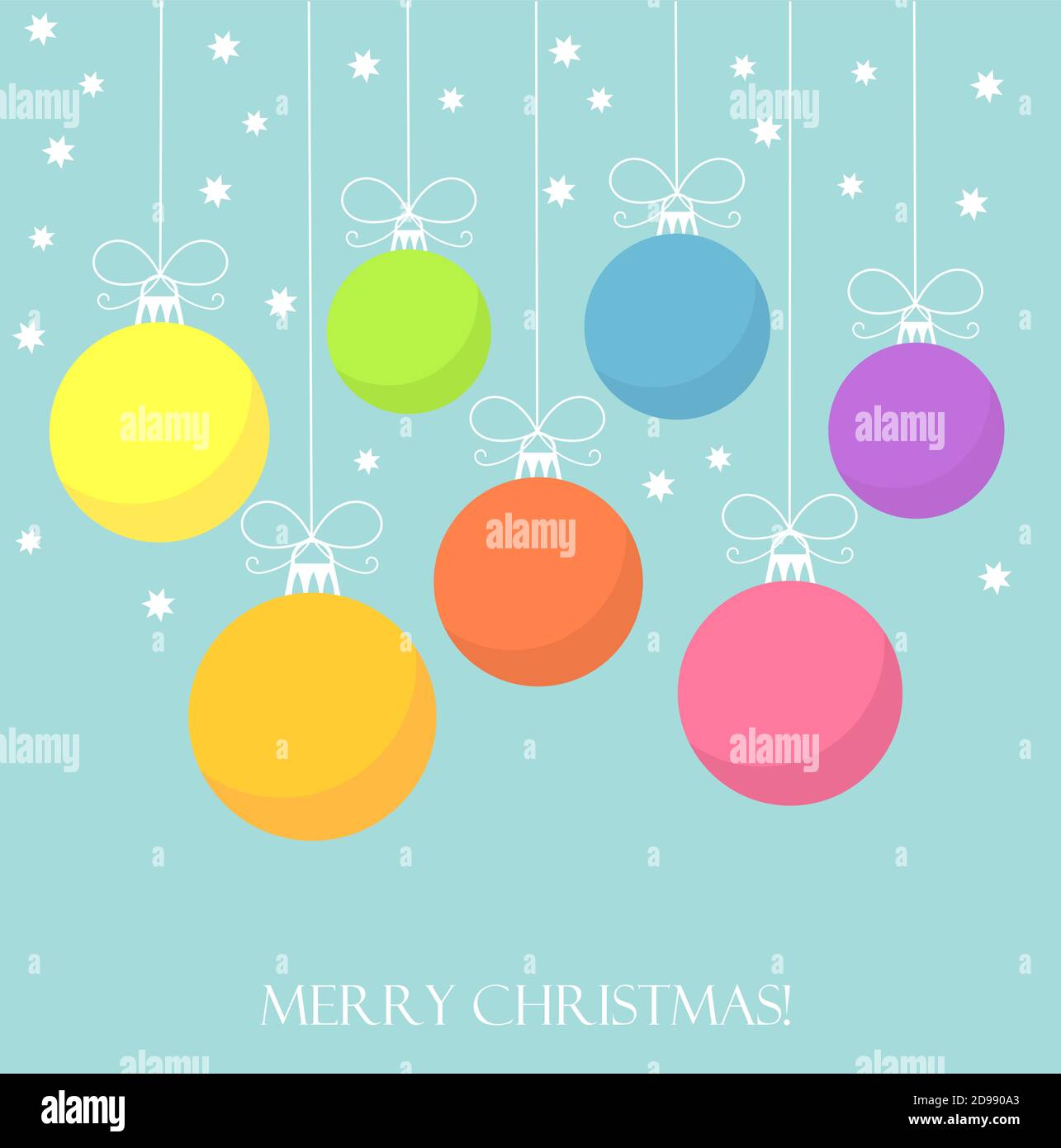 Christmas baubles background. Vector illustration Stock Vector Image ...