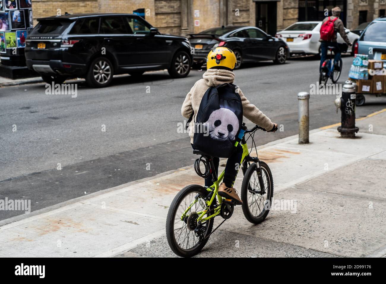 Panda rides a bicycle Stock Photo Alamy