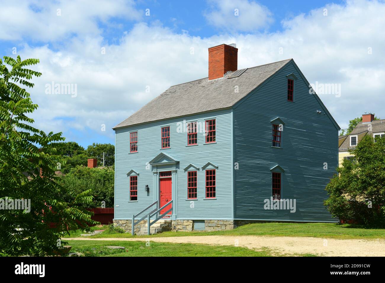 Wheelwright House was built in 1780 at Strawbery Banke Museum in Portsmouth, New Hampshire, USA. Stock Photo