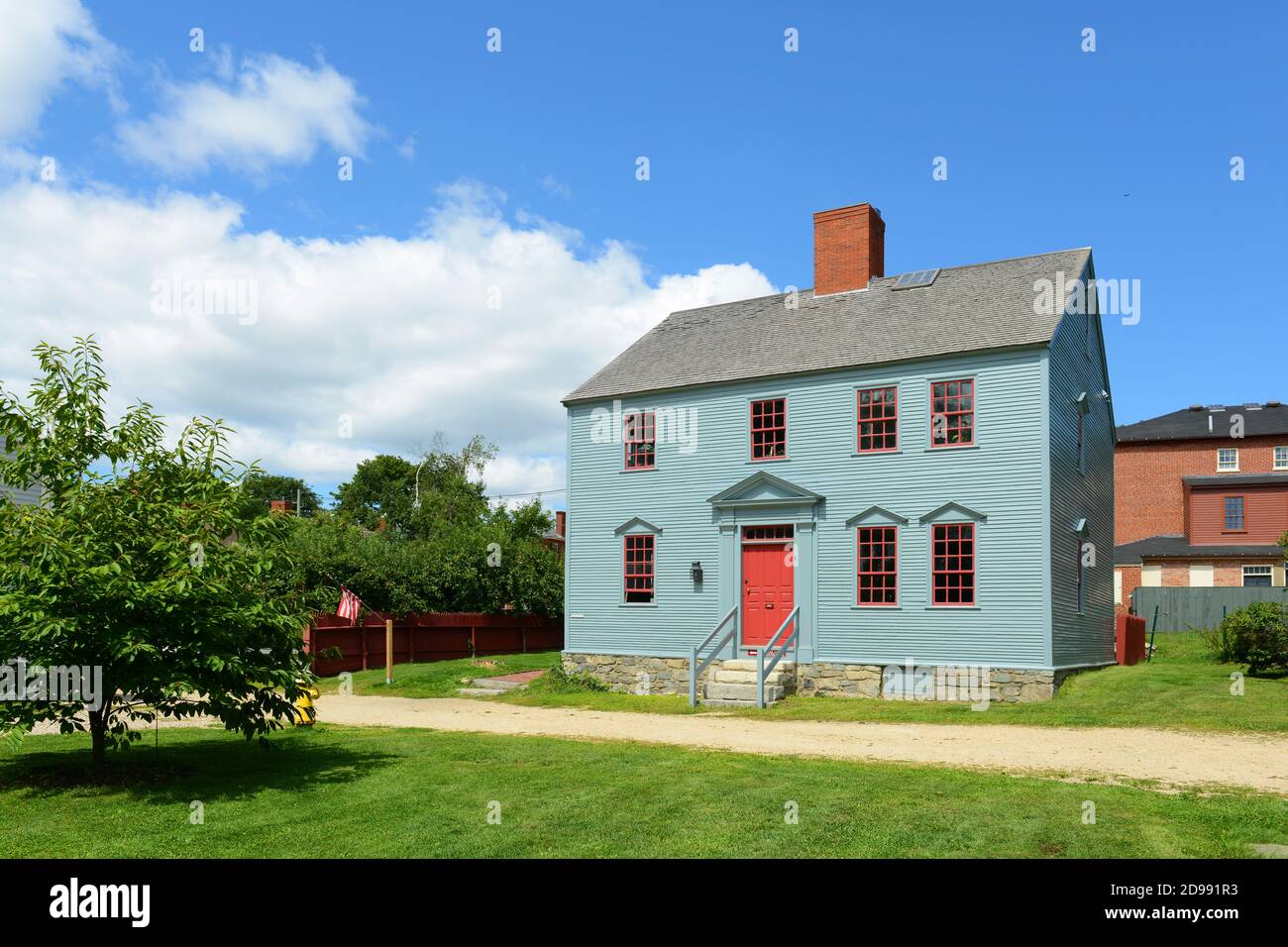 Wheelwright House was built in 1780 at Strawbery Banke Museum in